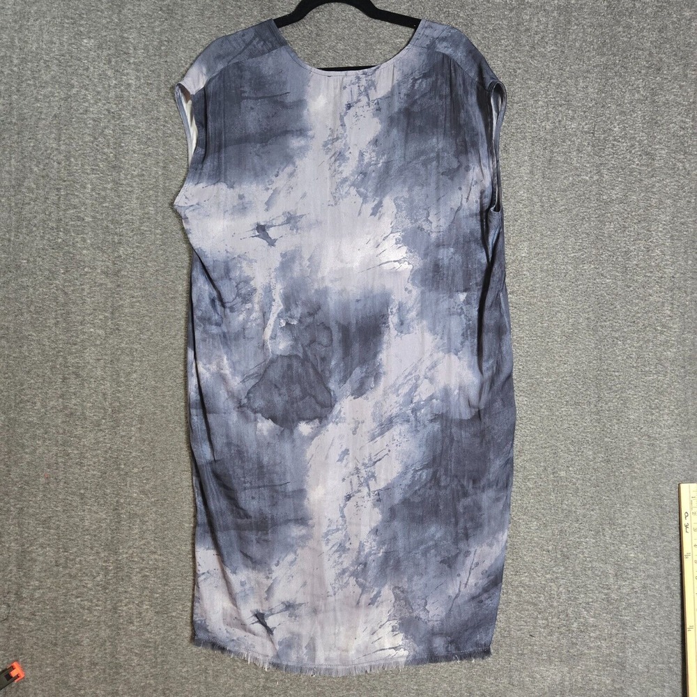 NWT Grade & Gather Blue Gray Splatter Mini‎ Dress S/M - Picture 8 of 9